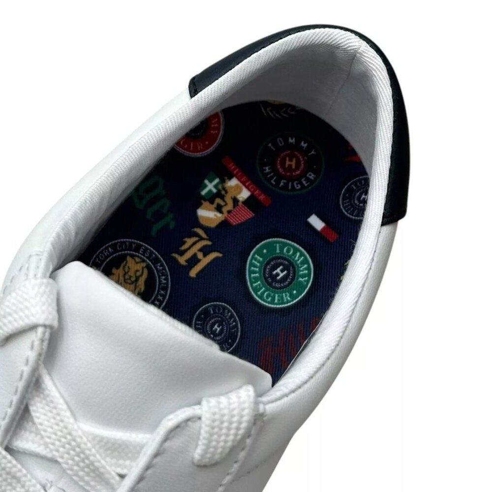 Tommy Hilfiger Women's Henissly Sneaker‎ Size 8.5 White Lace up Casual & Stylish - Picture 8 of 13